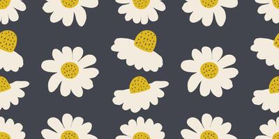 Vector hand drawn flowers. Seamless pattern for textile design, wallpaper, stationery, home decor, packaging, background, art and crafts.