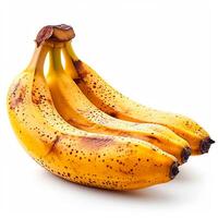 AI generated Bunch of fresh bananas on white isolated background - AI generated image photo