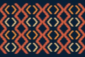 Traditional Ethnic ikat motif fabric pattern geometric style.African Ikat embroidery Ethnic oriental pattern blue background wallpaper. Abstract,vector,illustration.Texture,frame,decoration. vector