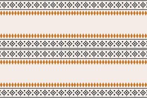 Traditional Ethnic ikat motif fabric pattern geometric style.African Ikat embroidery Ethnic oriental pattern brown cream background wallpaper. Abstract,vector,illustration.Texture,frame,decoration. vector