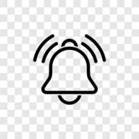 Incoming message smart phone notification bell vector