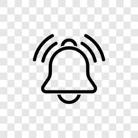 Incoming message smart phone notification bell vector