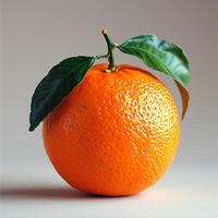 ai generado naranjas cerca arriba, tropical fruta, aislado blanco antecedentes - ai generado imagen foto