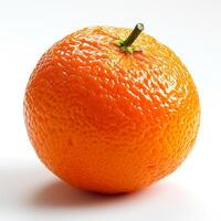AI generated Oranges close up, tropical fruit, isolated white background - AI generated image photo