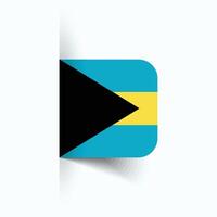 Bahamas national flag, Bahamas National Day, EPS10. Bahamas flag vector icon