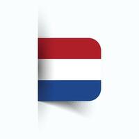 Netherlands national flag, Netherlands National Day, EPS10. Netherlands flag vector icon