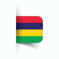 Mauritius national flag, Mauritius National Day, EPS10. Mauritius flag vector icon