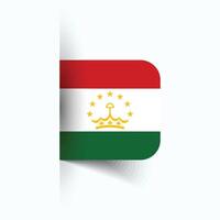 Tajikistan national flag, Tajikistan National Day, EPS10. Tajikistan flag vector icon