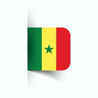 Senegal national flag, Senegal National Day, EPS10. Senegal flag vector icon