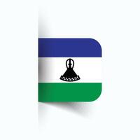 Lesotho national flag, Lesotho National Day, EPS10. Lesotho flag vector icon