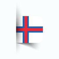 Faroe Islands national flag, Faroe Islands National Day, EPS10. Faroe Islands flag vector icon