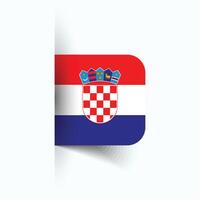 Croacia nacional bandera, Croacia nacional día, eps10. Croacia bandera vector icono