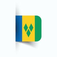 Saint Vincent and the Grenadines national flag, Saint Vincent and the Grenadines National Day, EPS10. Saint Vincent and the Grenadines flag vector icon