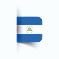 Nicaragua national flag, Nicaragua National Day, EPS10. Nicaragua flag vector icon