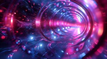 AI generated Abstract glass tunnel, nano carbon fiber. Abstract background. Background, texture. Generated by artificial intelligence. photo
