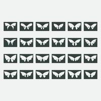 collection of butterfly logos vector