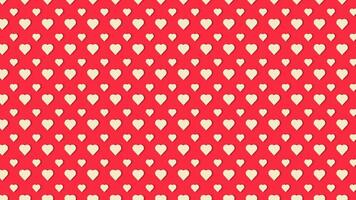 Animation of a heart pattern scrolling to the top left video