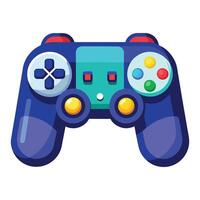 gamepad plano vector ilustración en blanco antecedentes.