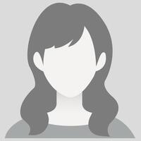 marcador de posición avatar. hembra persona defecto mujer avatar imagen. gris perfil. anónimo cara fotografía. vector ilustración aislado en blanco.