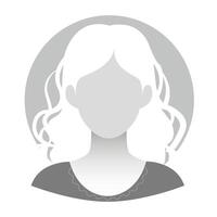 defecto avatar perfil icono. gris foto marcador de posición para social medios de comunicación, web. vector ilustración aislado en blanco antecedentes