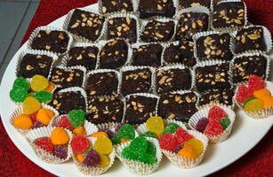 assorted dessert platter photo