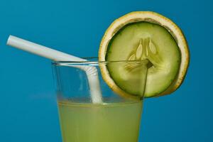 lemon cucumber juice photo