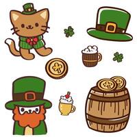 St. Patrick's Day vector design elements item.