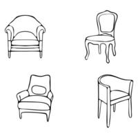 furniture for design, vector illustration