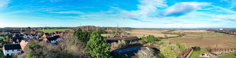 High Angle Panoramic View of Stevenage City of England Great Britain. Feb 23rd, 2023 photo