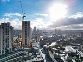 alto ángulo ver de Oeste croydon Londres ciudad de Inglaterra genial Bretaña. noviembre 20, 2023 foto