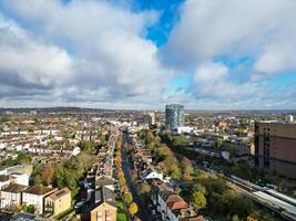 Aerial View of West Croydon London City of England Great Britain. November 20th, 2023 photo