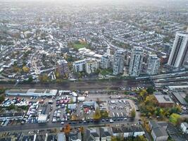 Aerial View of West Croydon London City of England Great Britain. November 20th, 2023 photo