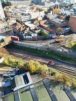 Aerial View of West Croydon London City of England Great Britain. November 20th, 2023 photo