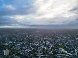 Aerial View of West Croydon London City of England Great Britain. November 20th, 2023 photo