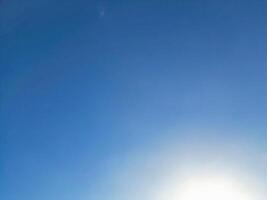 High Angle View of Winter Sky and Clouds over City of England UK photo