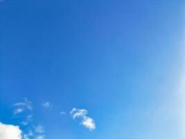 High Angle View of Winter Sky and Clouds over City of England UK photo