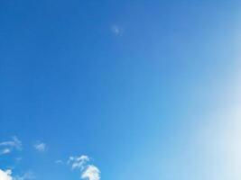 High Angle View of Winter Sky and Clouds over City of England UK photo