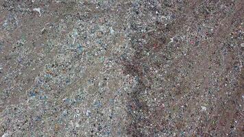 Aerial view of city dump. A huge garbage dump. Birds circling over the garbage. Save planet video