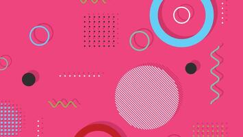 Trendy modern abstract background with memphis elements vector