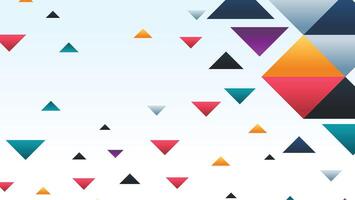 Abstract geometric shapes background with triangle vector