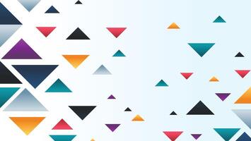 Abstract geometric shapes background with triangle vector