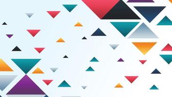 Abstract geometric shapes background with triangle vector