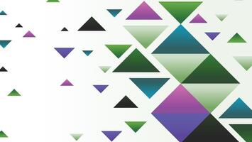 Abstract geometric shapes background with triangle vector