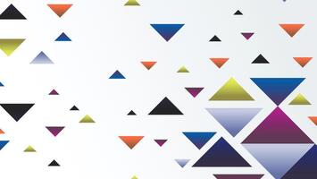 Abstract geometric shapes background with triangle vector