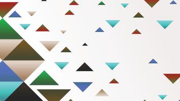 Abstract geometric shapes background with triangle vector