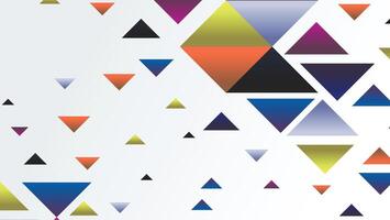 Abstract geometric shapes background with triangle vector