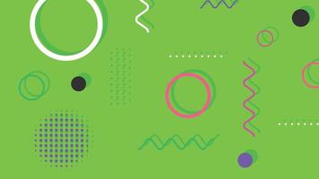 Trendy modern abstract background with memphis elements vector