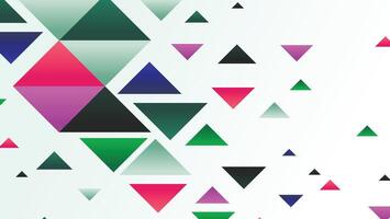 Abstract geometric shapes background with triangle vector