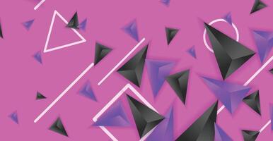 Abstract composition of triangle. Minimal geometric background vector