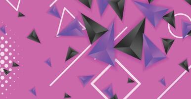 Abstract composition of triangle. Minimal geometric background vector